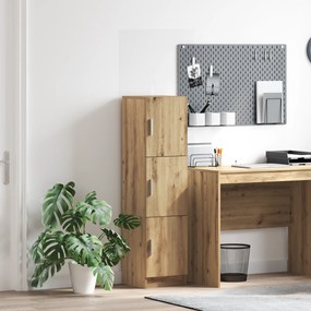vidaXL Highboard carvalho artisiano 31,5 x 32 x 124 cm