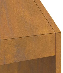 Fogueira vidaXL 50x50x100 cm em Aço Resistente
