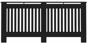 Cobertura de radiador 172x19x81,5 cm MDF preto