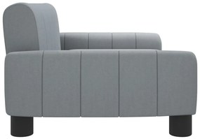 Sofá infantil 70x45x30 cm tecido cinzento-claro