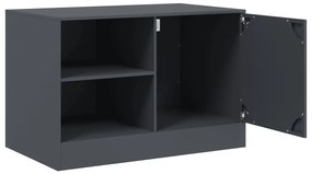 Móvel de TV 67x39x44 cm aço antracite