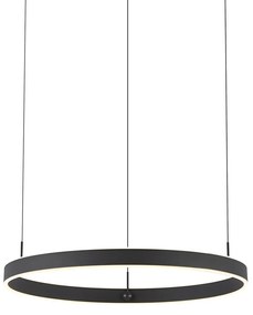 LED Candeeiro suspenso de design preto com 3 níveis de regulação - Titmus Moderno
