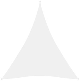 Para-sol estilo vela tecido oxford triangular 4x5x5 m branco