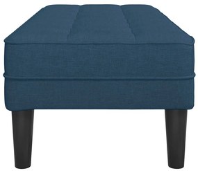 Banco vidaXL Azul 113x57x39 cm Tecido