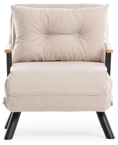 Sofá-Cama Individual Sando – Creme – 175 x 60 cm