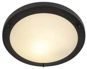 LED Candeeiro de teto inteligente preto 31 cm com WiFi A60 IP44 - Yuma Moderno