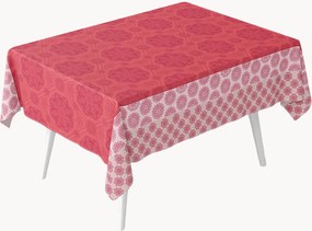 Toalha de mesa jacquard Mille Rosaces Framboise