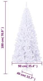 Árvore de Natal artificial com suporte 180 cm 620 ramos
