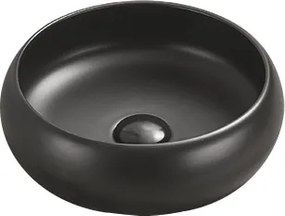 Mexen Lola lavatório de bancada 36 x 36 cm, preto mate - 22213685