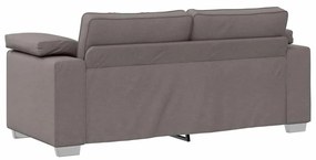 Sofá Loveseat em Taupe - Tecido de 140 cm