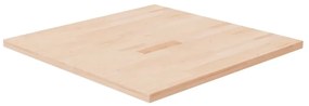 vidaXL Tampo de mesa quadrado 70x70x2,5 cm carvalho maciço não tratado