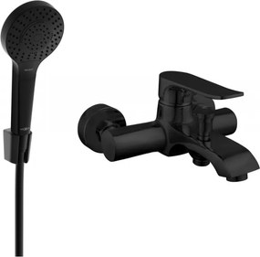 Mexen Pecos R05 misturadora de banheira com conjunto de chuveiro, preto - 7273R05-70
