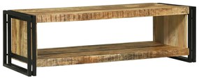Mesa de Café 120x50x38 cm Madeira Sólida de Mangueira Rústica