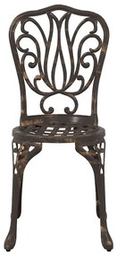Conjunto de Bistrô de Jardim 3 Peças vidaXL Bronze em Alumínio Fundido