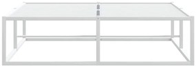Estrutura de cama sem colchão branco 120x200 cm metal