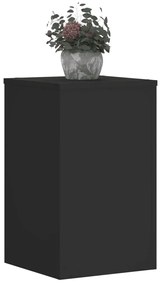 Suportes p/ plantas 2 pcs 30x30x50 cm derivados madeira preto