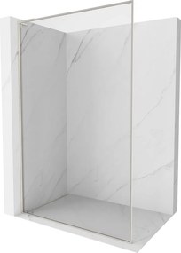 Mexen Kioto-XF L painel de duche Walk-in com moldura 70 x 202 cm, transparente 10 mm, níquel escovado - 800-070-174-97-00-XF