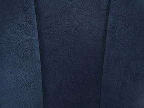 Poltrona de veludo azul escuro ALBY Beliani