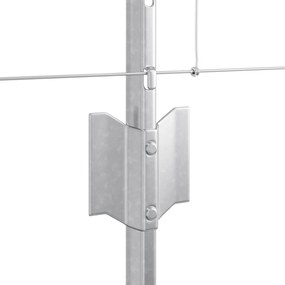 Postes de Cerca vidaXL 11 pcs U-Channel 80 cm Aço Galvanizado, Cerca d