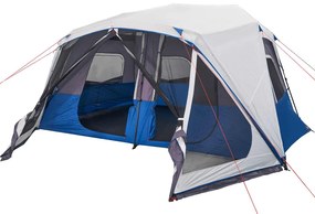 Tenda familiar c/ LED 10 pessoas libertação rápida azul-claro