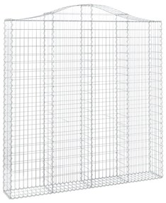 Cestos gabião arqueados 4pcs 200x30x200/220cm ferro galvanizado