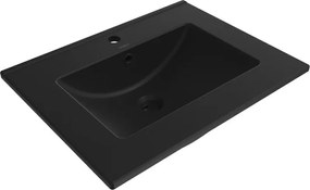 Mexen Atena lavatório embutido no balcão 61 x 46 cm, preto mate - 25016070