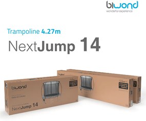 Trampolim Cama Elástica 4.27m NextJump 14 Biwond Preta