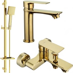 Mexen Royo DQ45 conjunto de banheira, dourado - 72203DQ45-50
