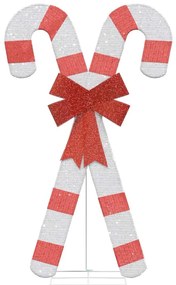 Decoração de Natal bengala doce 50 LED branco quente