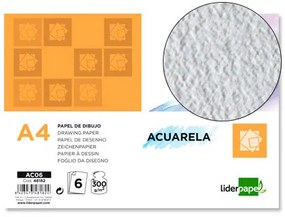 Papel Aguarela Din A4 300 gr Pack de 6 Folhas