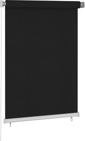 vidaXL Estore de rolo para exterior 100x140 cm preto