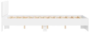 Estrutura de cama com cabeceira 120x200 cm branco