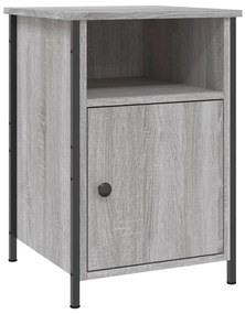 Mesa de cabeceira 40x42x60 cm derivados madeira cinzento sonoma
