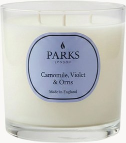 Vela perfumada artesanal com três pavios Vintage Aromatherapy (lavanda, camomila, almíscar branco)