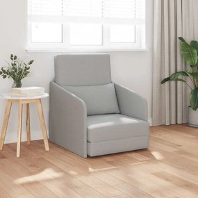 vidaXL Sofá-Cama Cinza Nuvem 65 x 80 x 83 cm tecido
