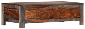 Mesa de centro 100x50x30 cm madeira de acácia maciça cinzento