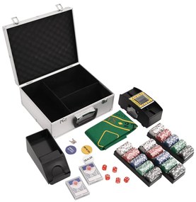 vidaXL Conjunto de fichas de póquer 300 pcs 11,5 g