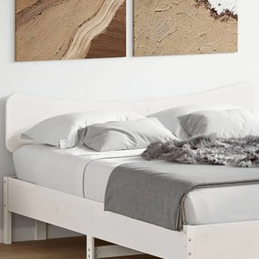 vidaXL Cabeceira 140 cm madeira de pinho maciça branco