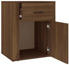 Mesa cabeceira 50x36x60 cm derivados madeira carvalho castanho