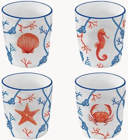 Chávenas de café em porcelana Cote De Mer, conjunto de 4