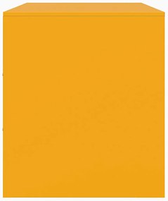 Móvel de TV 67x39x44 cm aço amarelo mostarda