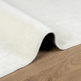 Tapete de pelo curto OVIEDO 200x200 cm creme