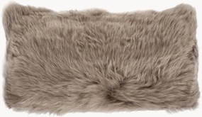 Capa de almofada em pele de carneiro Longwool