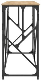 Mesa consola 100x40x80 cm derivados de madeira carvalho sonoma