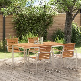 vidaXL Mesa de Jantar 150x90x75 cm Madeira Sólida de Teca