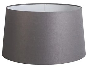 Abajur de linho cinzento escuro 45 cm