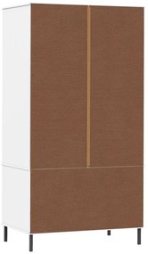 Roupeiro c/ pernas metal 90x55x172,5 cm madeira OSLO branco