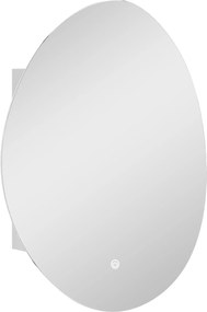 HOMCOM Armário de Parede para Banheiro com Espelho e Iluminação LED Anti-embaçamento 3 Temperaturas de Luz 50x14x70 cm Branco | Aosom Portugal