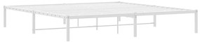 Estrutura de cama 193x203 cm metal branco