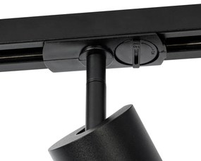 Foco moderno com anel fumê para sistema de calhas de iluminação monofásico GU10 50mm - Iconic Jeana Moderno